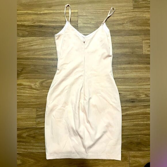 bebe Light Pink Midi Dress - Picture 2 of 4